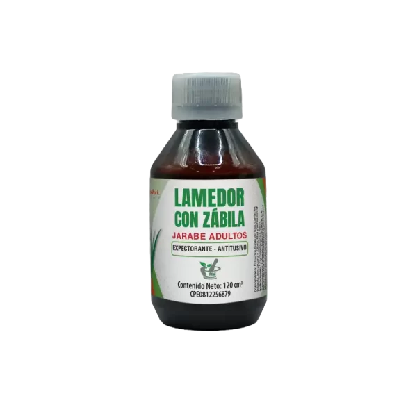 Jarabe Lamedor con Zábila. Jarabe para aflojar la flema. - Imagen 2