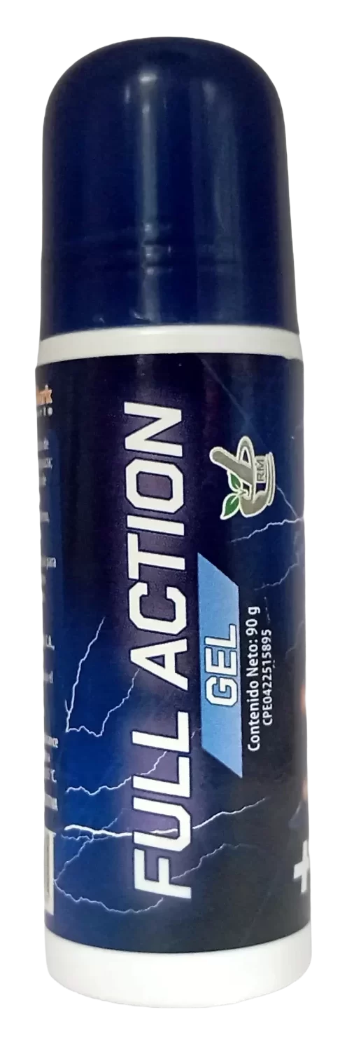 Full Action Gel Roll-On 90 g, envase azul oscuro